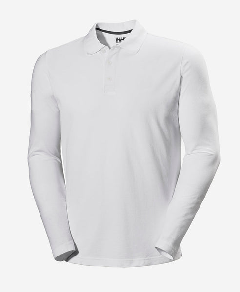 CREWLINE LS POLO, White