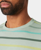 NEWPORT T-SHIRT 2.0, Green Mist Multistripe