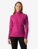 W DAYBREAKER 1/2 ZIP FLEECE, Magenta 2.0