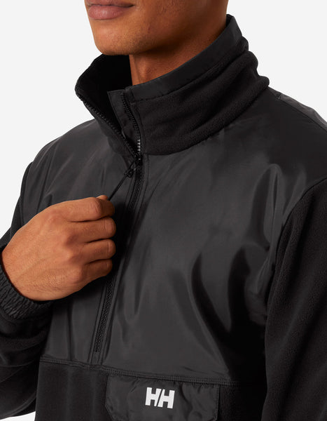 YU 1/2 ZIP FLEECE, Black