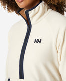 W RIG FLEECE 1/2 ZIP, Cream