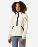 W RIG FLEECE 1/2 ZIP, Cream