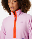 W RIG FLEECE 1/2 ZIP, Cherry Blossom