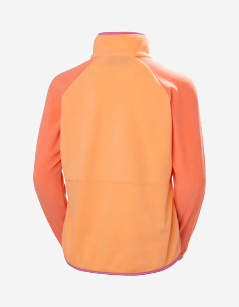 W RIG FLEECE 1/2 ZIP, Peach Echo