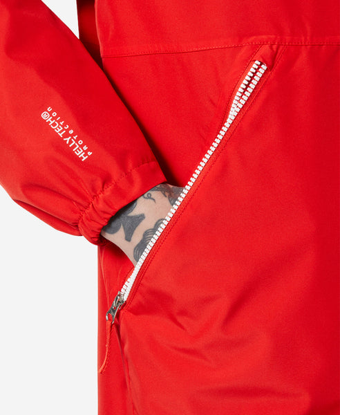 SANDOY RAIN JACKET, Alert Red