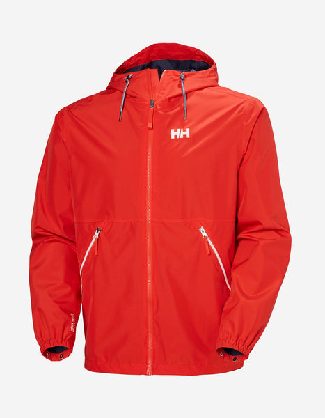 SANDOY RAIN JACKET, Alert Red