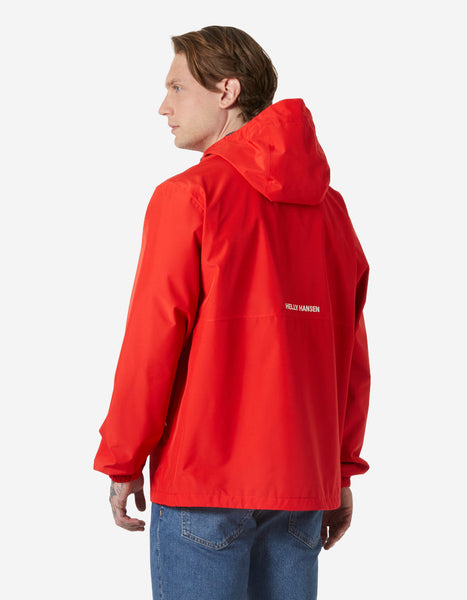 SANDOY RAIN JACKET, Alert Red