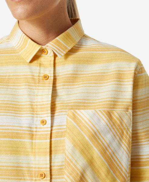 W LOKKA ORGANIC FLANNEL LS SHIRT