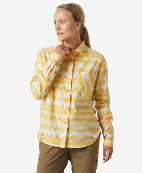 W LOKKA ORGANIC FLANNEL LS SHIRT