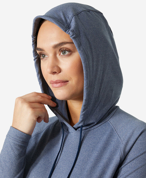 W VERGLAS LIGHT HOODIE, Ocean