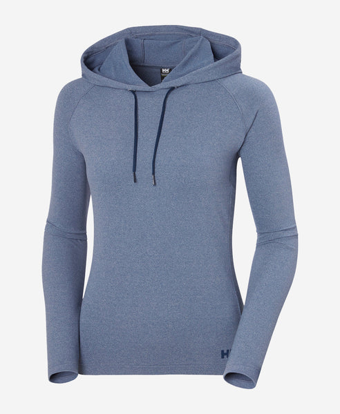 W VERGLAS LIGHT HOODIE, Ocean