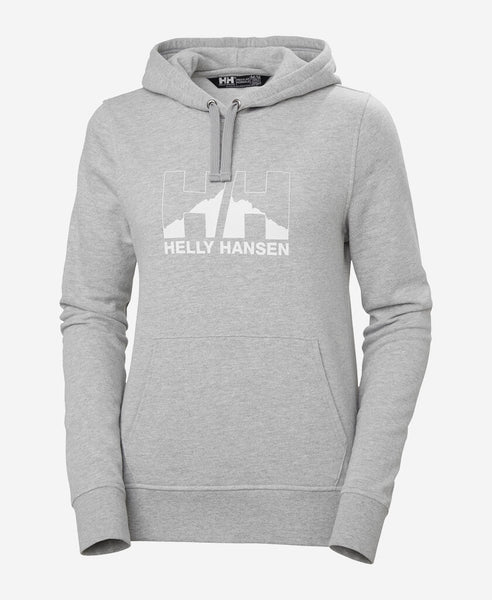 W NORD GRAPHIC PULL OVER HOODIE, 951 Grey Melange