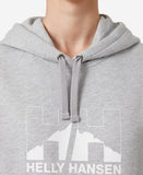 W NORD GRAPHIC PULL OVER HOODIE, 951 Grey Melange