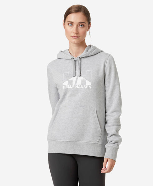 W NORD GRAPHIC PULL OVER HOODIE, 951 Grey Melange