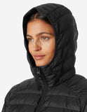 W BANFF HOODED INSULATOR, Black