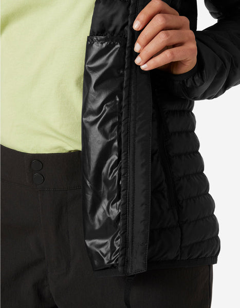 W BANFF HOODED INSULATOR, Black