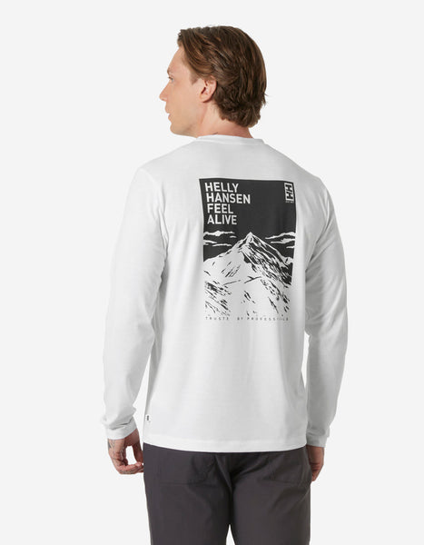 SKOG GRAPHIC LS TEE, White