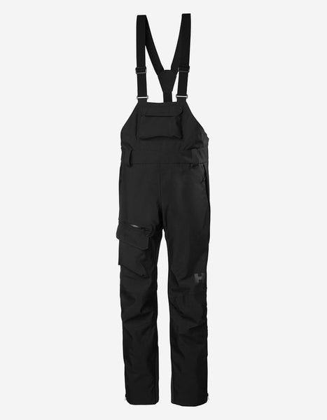 W POWDERQUEEN BIB PANT, Black