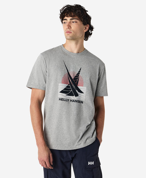 BEAM T-SHIRT, Grey Melange