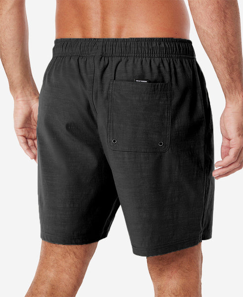 NORSE SLUB VOLLEY BOARDSHORT, Black