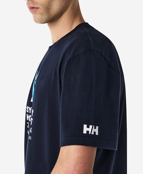 CROSS SAILS T-SHIRT, Navy