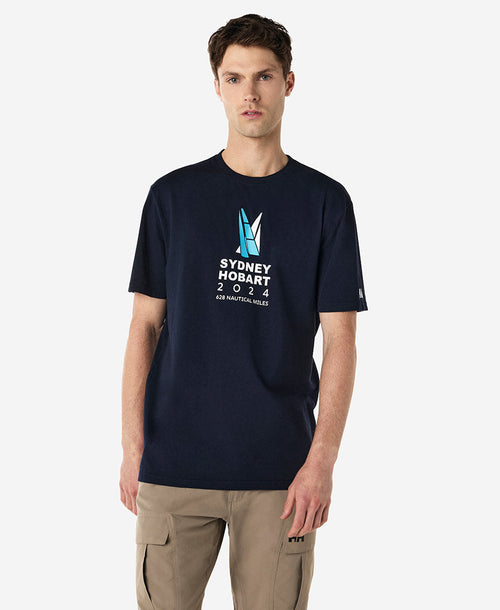 CROSS SAILS T-SHIRT, Navy