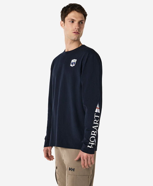 BURGEE LS T-SHIRT, Navy