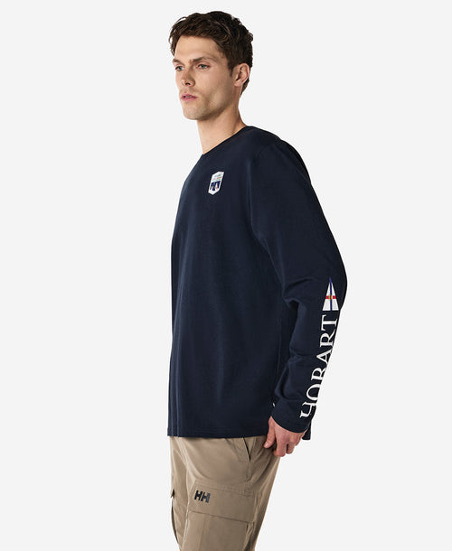 BURGEE LS T-SHIRT, Navy