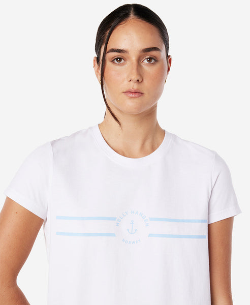 W SHACKLE T-SHIRT, White