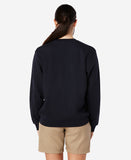 W SHACKLE CREW SWEAT, Navy