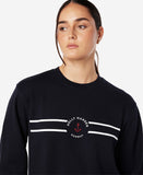 W SHACKLE CREW SWEAT, Navy