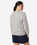 W SHACKLE CREW SWEAT, Grey Melange