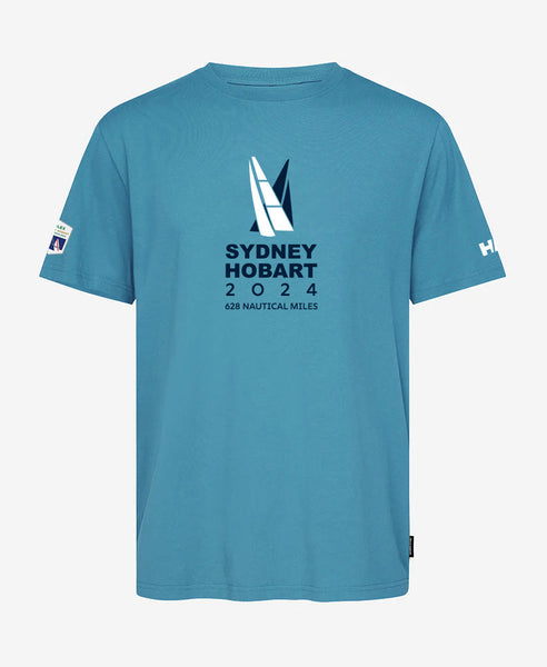 CROSS SAILS T-SHIRT, Aqua